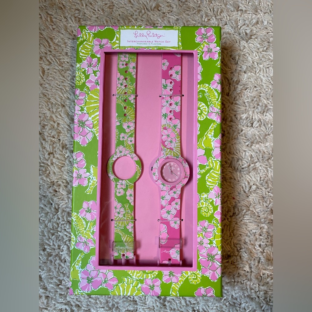 Lilly Pulitzer Interchangeable Watch Set